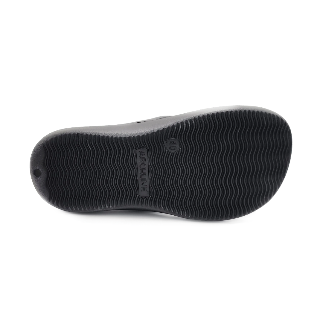 Archline Rebound Orthotic Thongs - Black