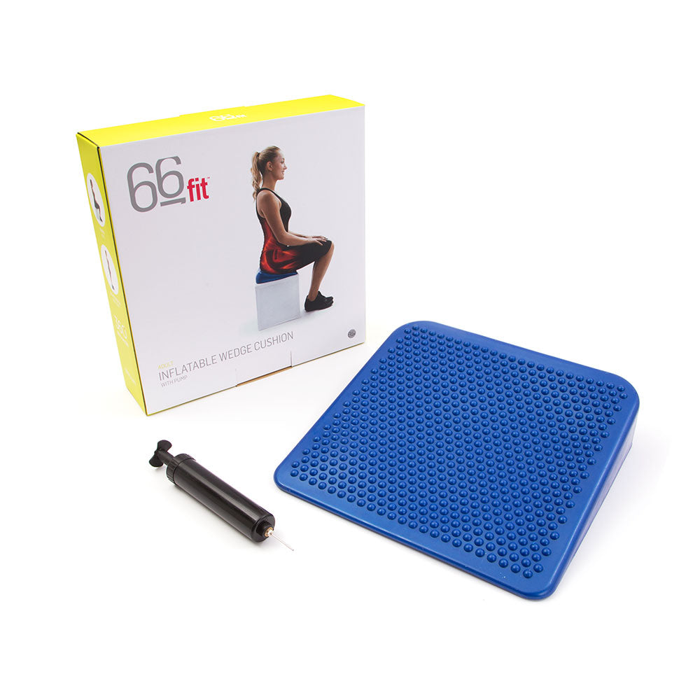 66fit Inflatable Posture Wedge Cushion - With Pump