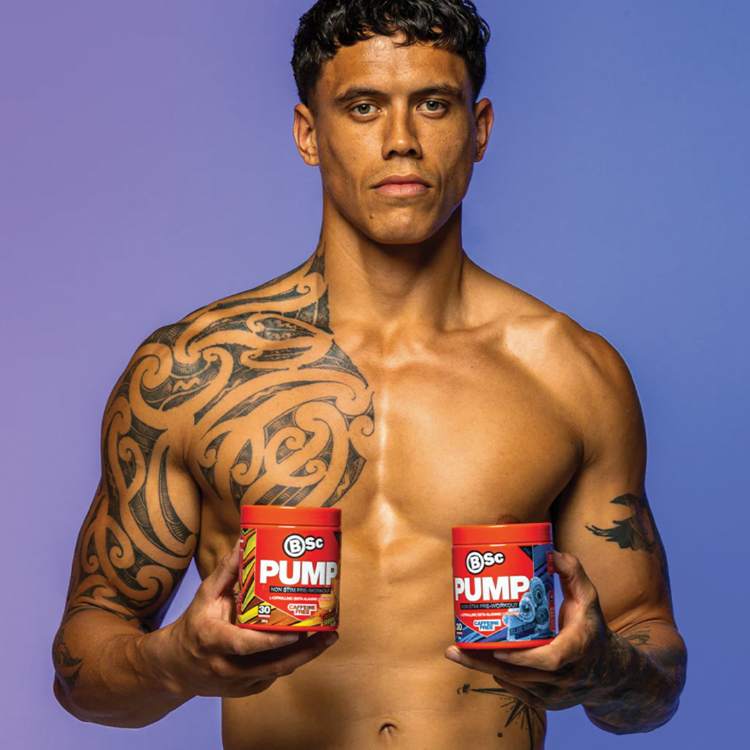 BSc PUMP Non Stim Pre-Workout - Blue Sour Straps
