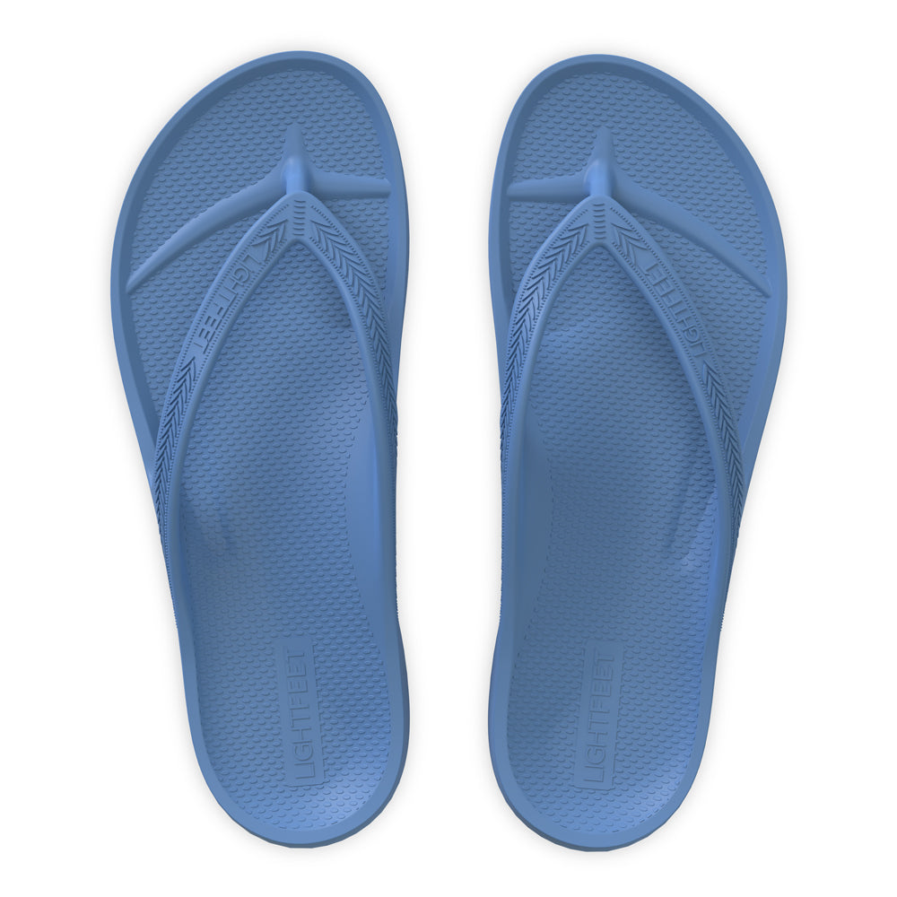 LightFeet Arch Support Flip Flops/Thongs - Denim