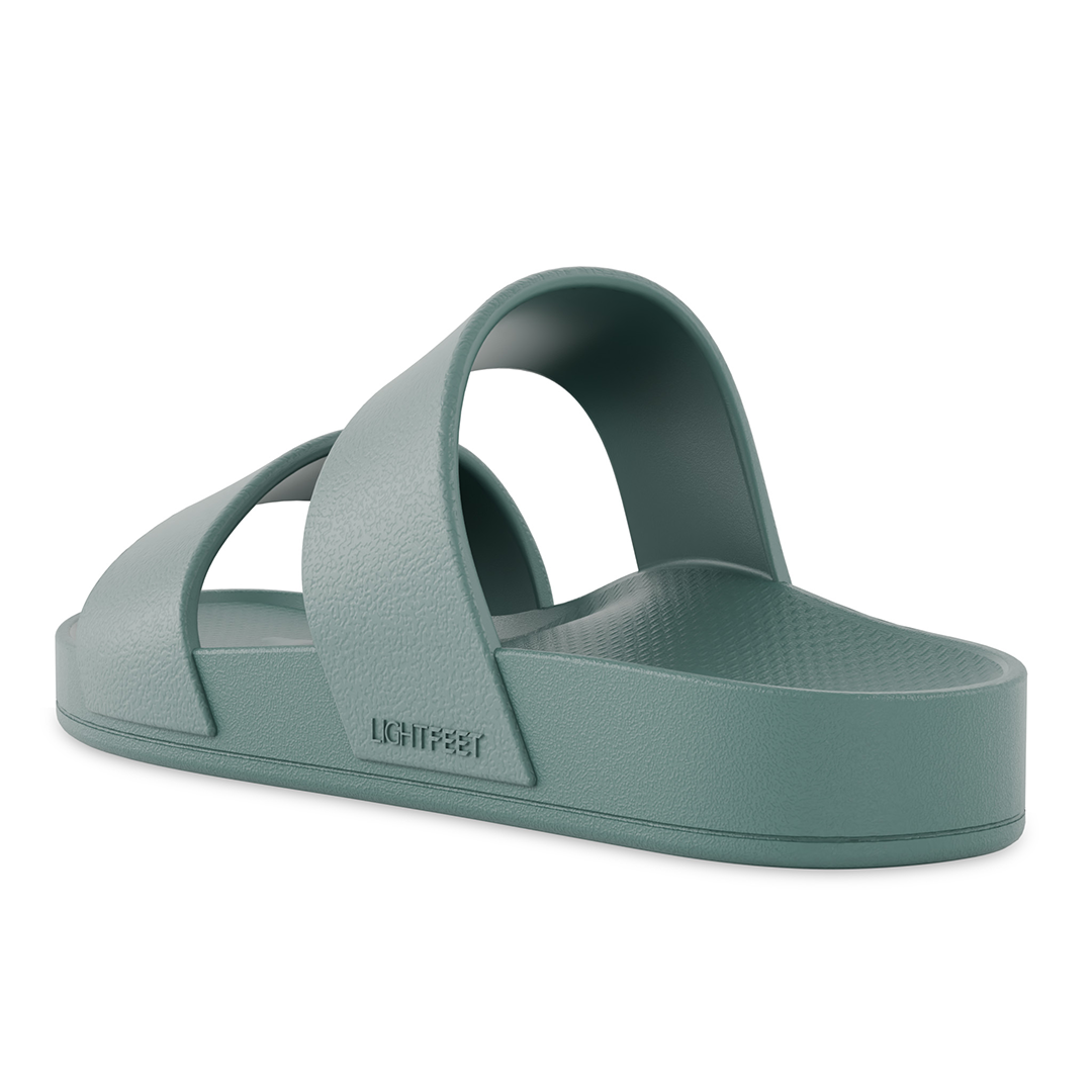 Lightfeet Double Strap Slides - Forest Green