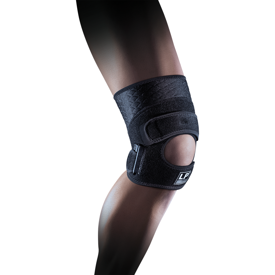 LP-519CA-BK LP Support Extreme Knee Support with Patella Tendon Strap 519CA Side2