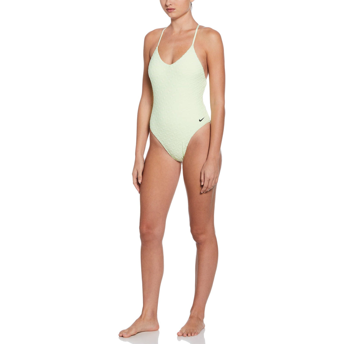 Nike Swim Women's Swoosh Link Terry Y-Back One Piece Swimsuit