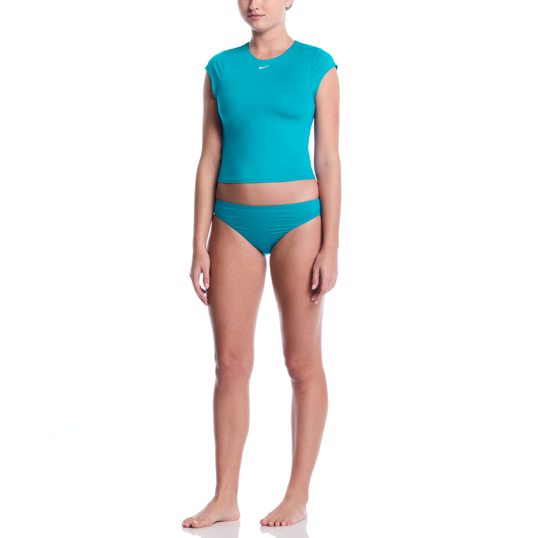 Nike Swim Women's Cap Sleeve Swim Top - Energy