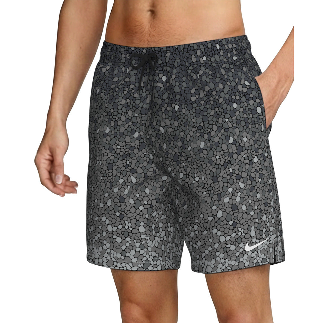 Nike Swim Men's 7" Volley Swim Shorts (NESSG556) - Black