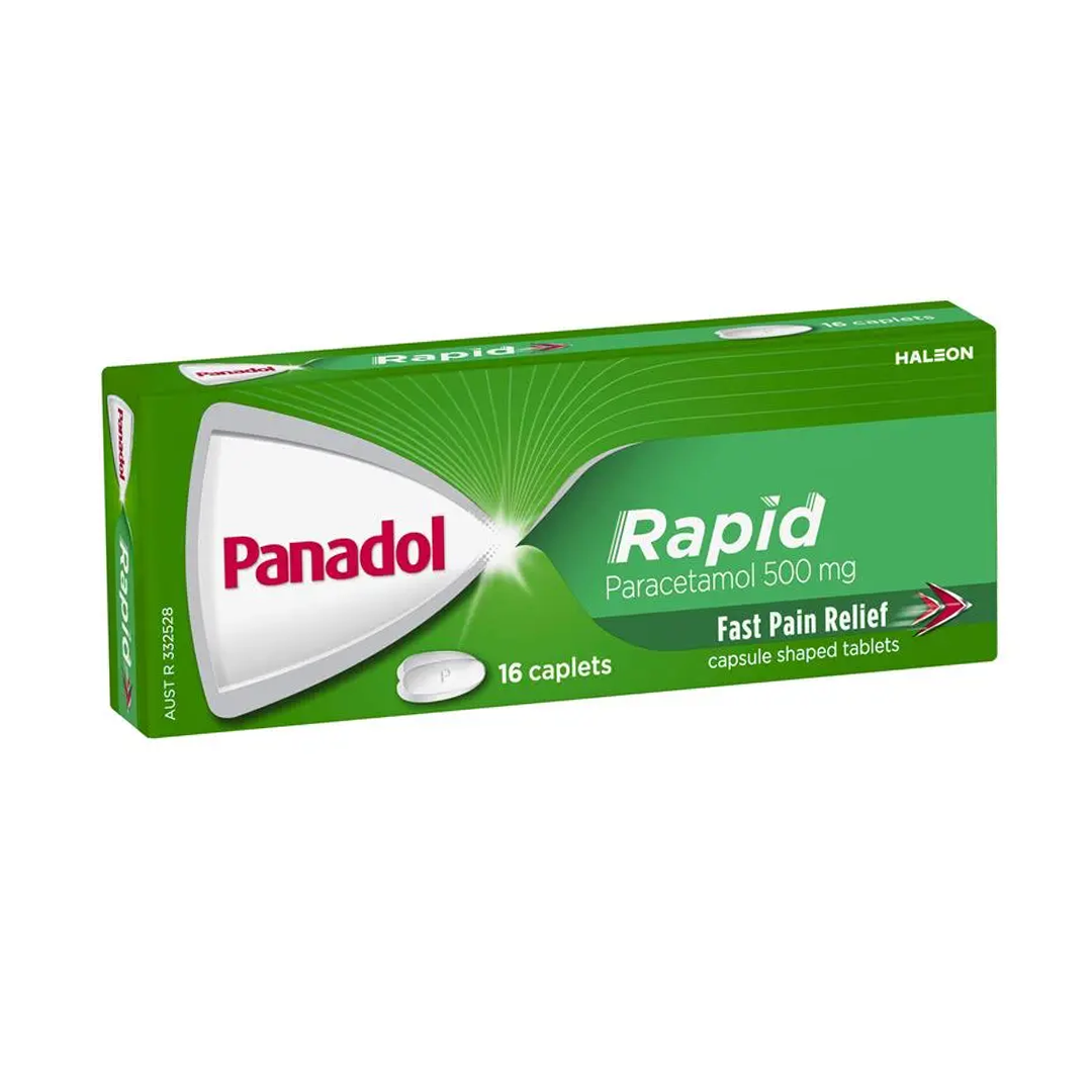 Panadol Rapid Paracetamol Pain Relief 16 Caplets