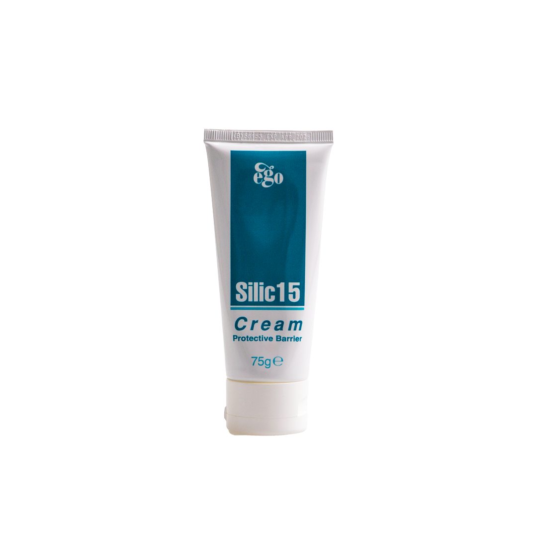 Tube of Silic15 Cream on a white background