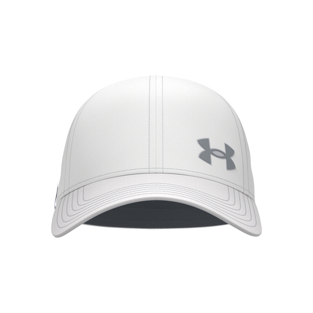 Under Armour Mens Drive Low Storm Cap - White/Mod Grey