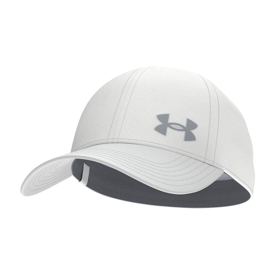 Under Armour Mens Drive Low Storm Cap - White/Mod Grey