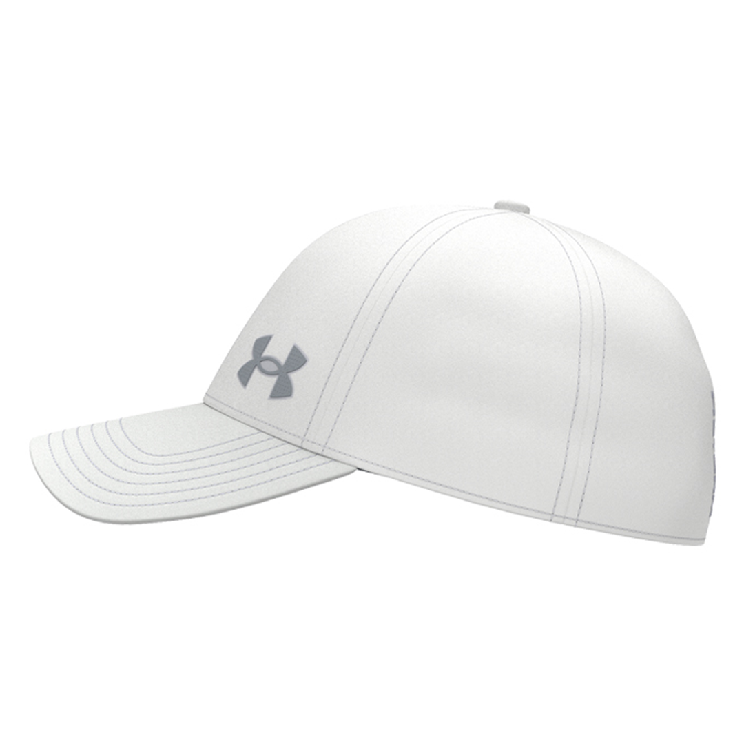 Under Armour Mens Drive Low Storm Cap - White/Mod Grey