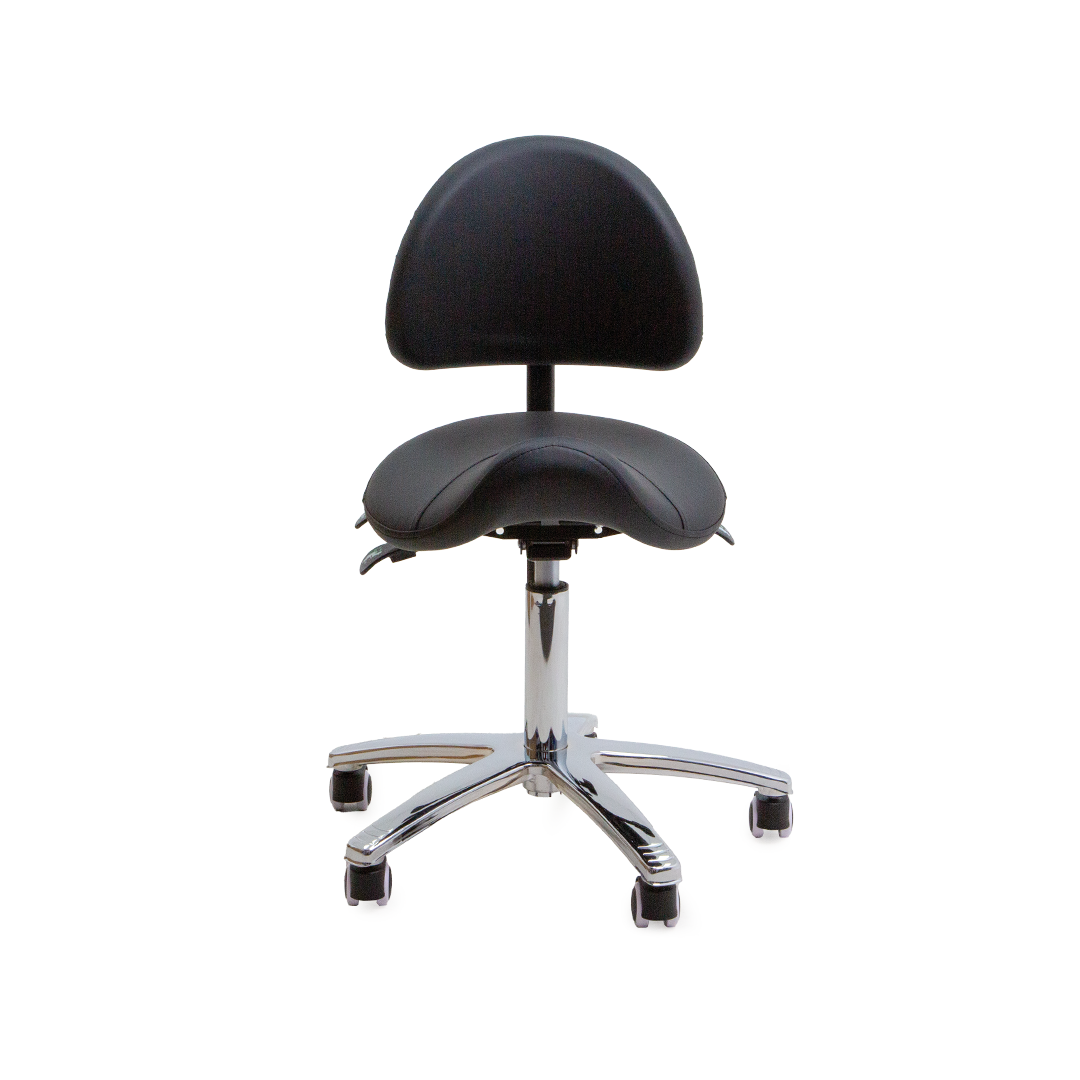 VICSTOOLSADBRBK Victor Saddle Backrest Black Front