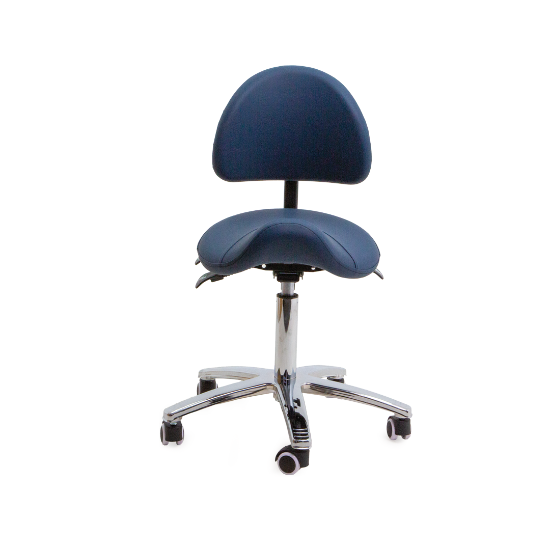 VICSTOOLSADBRNY Victor Saddle Backrest Navy Front