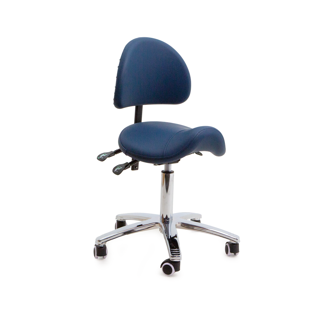 VICSTOOLSADBRNY Victor Saddle Backrest Navy Main