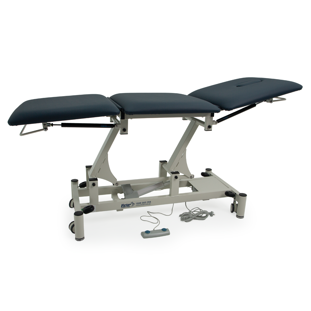 VICTB3SECNY Victor3 Section Treatment Table Navy Side1