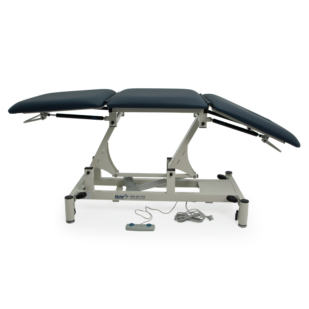 VICTB3SECNY Victor 3 Section Treatment Table Navy Side2