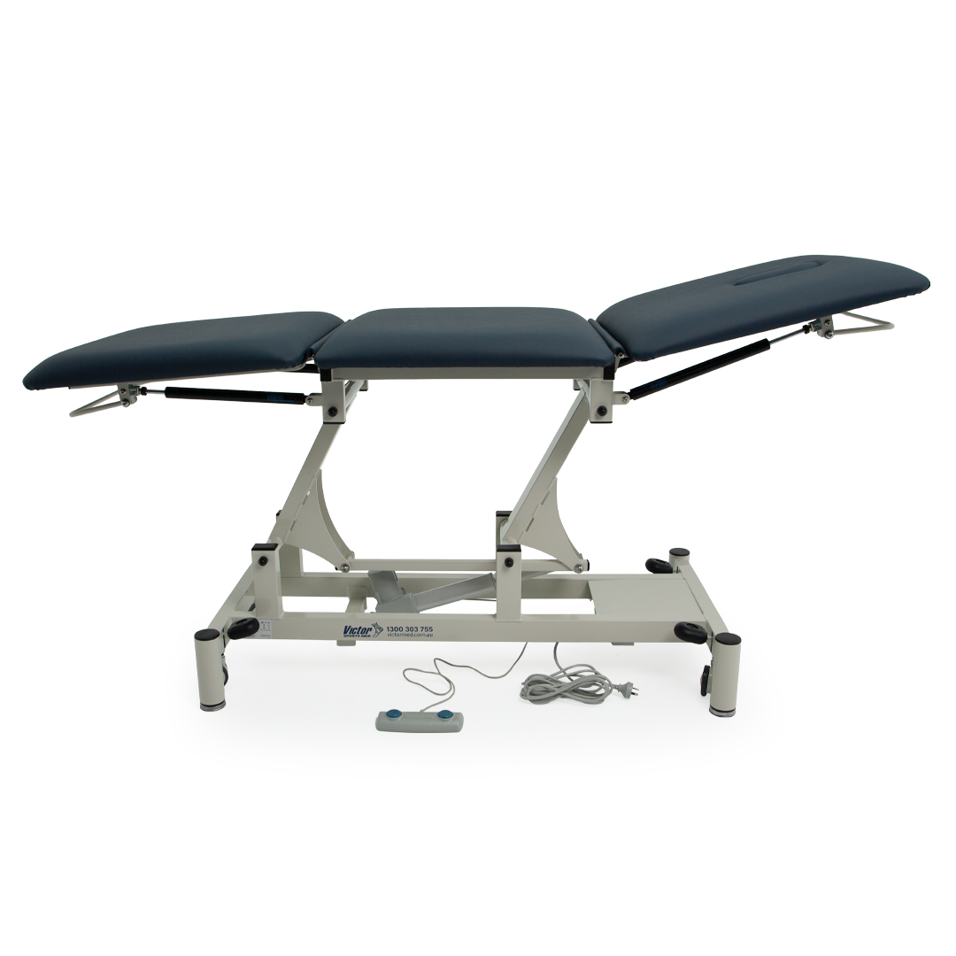 VICTB3SECNY Victor 3 Section Treatment Table Navy Side