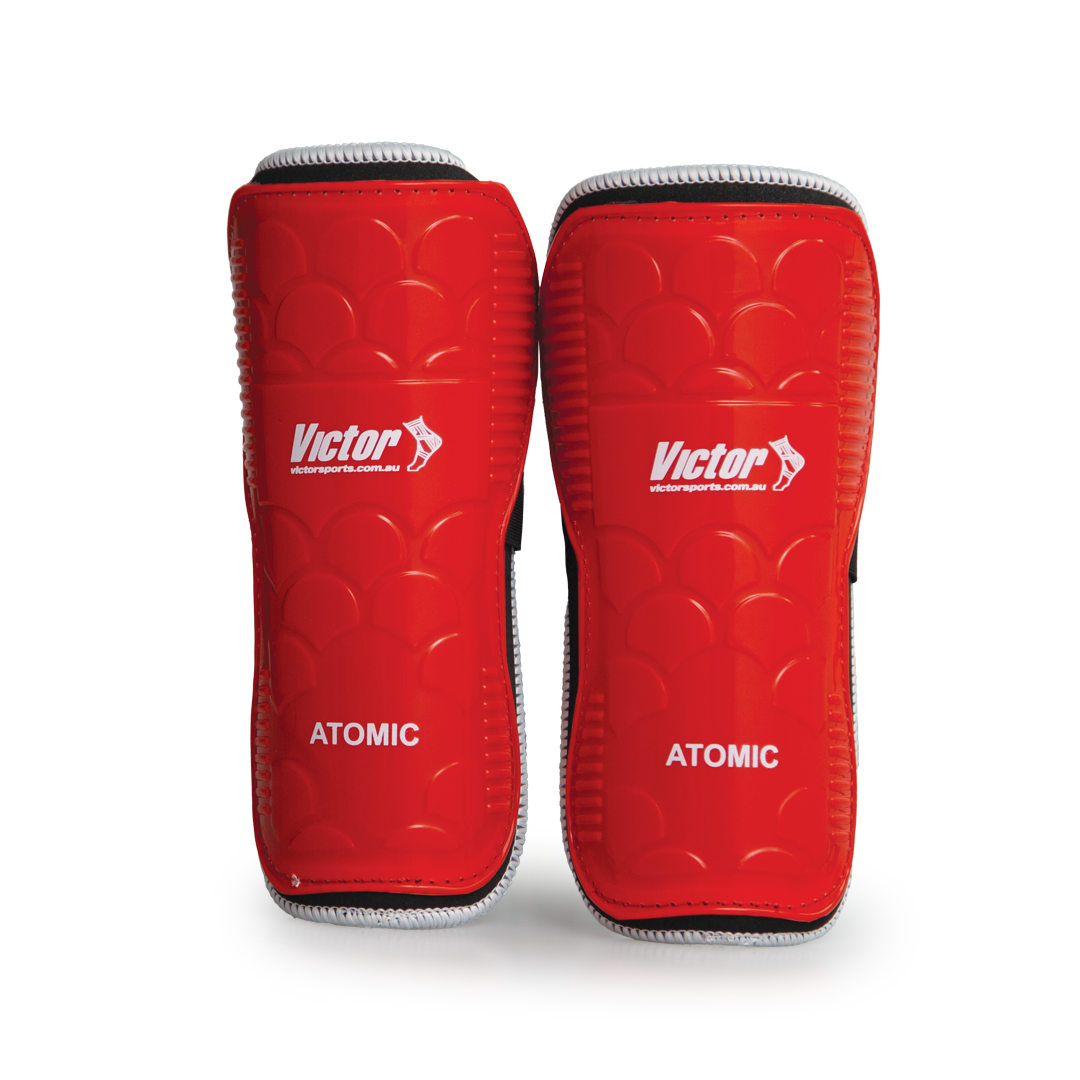 VSOCSGAL Victor Shin Guard Atomic Pair Shin Protectors Red Large Main