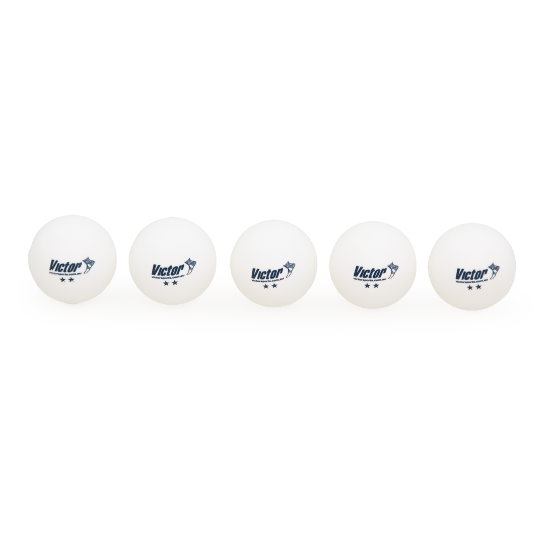 VTTBBW Victor Table Tennis Balls Bucket 5 Dozen Bucket Of 60 White Balls