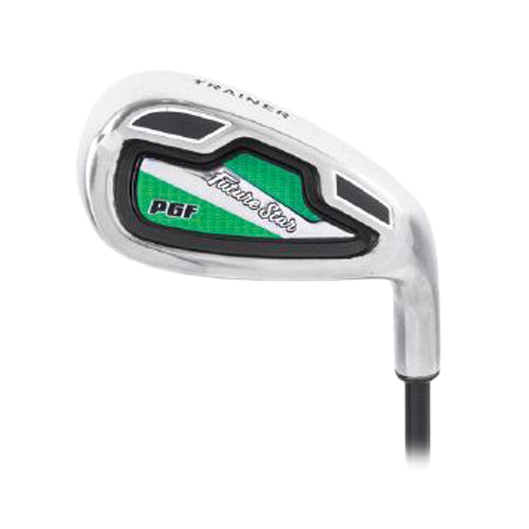 Golf club head with 'PGF' branding on a white background
