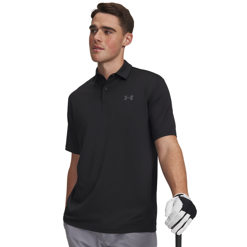 Under Armour Matchplay Polo - Black - front view