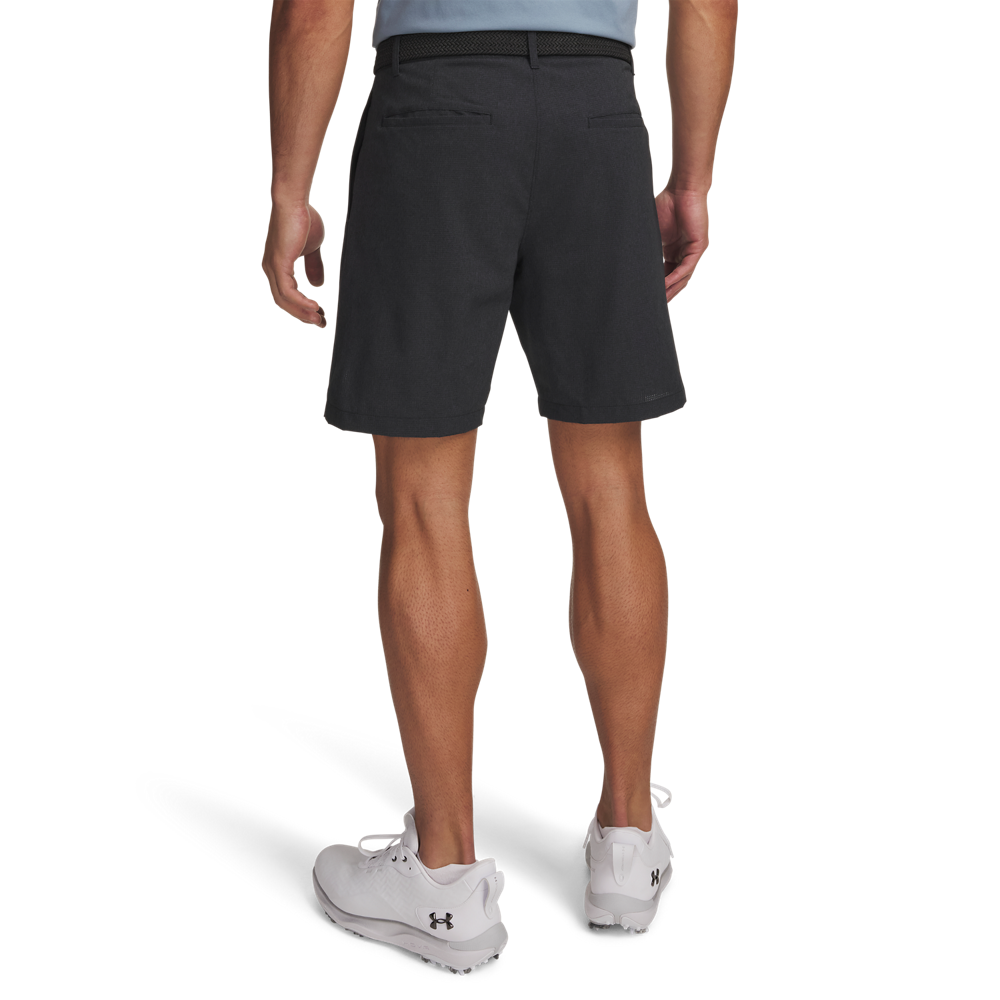 Under Armour Vented 8-Inch Golf Shorts - Black - back view