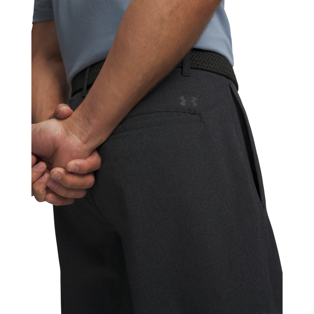 Under Armour Vented 8-Inch Golf Shorts - Black - detail