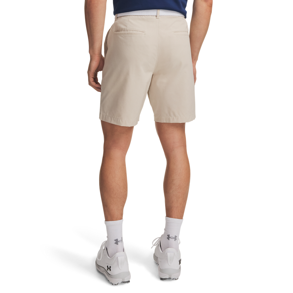 Under Armour Vented 8-Inch Golf Shorts - Khaki - back view