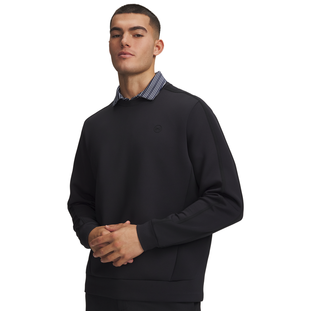 Under Armour Drive Midlayer Crew - Black - front view