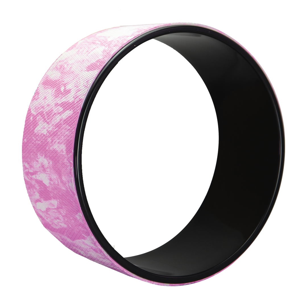 66fit Yoga Back Wheel - Pink White 12&quot;