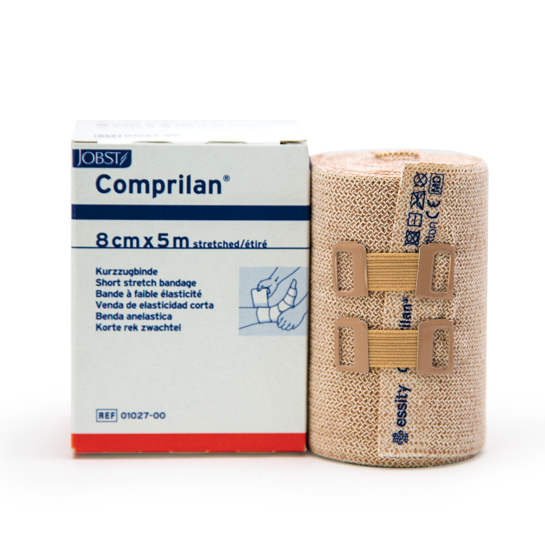 Comprilan Stretch Bandage – Pack Of 3 Rolls | 10 Cm X 5 M Cotton Latex-Free Bandage For Support & Compression